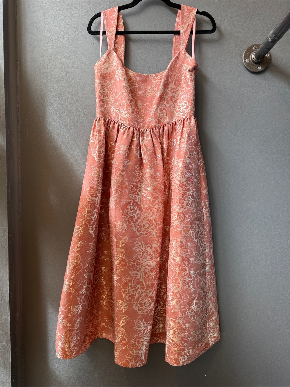 Sachin + Babi Coral Floral Jacquard Dress